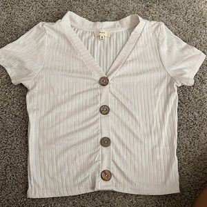 Love j white crop top